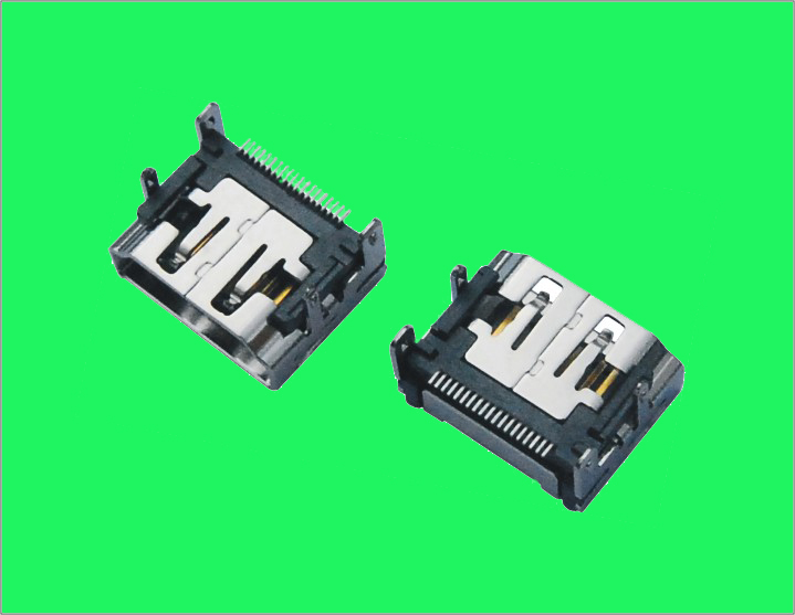 HDMI AF SMT 外殼四腳DIP無(wú)耳無(wú)柱